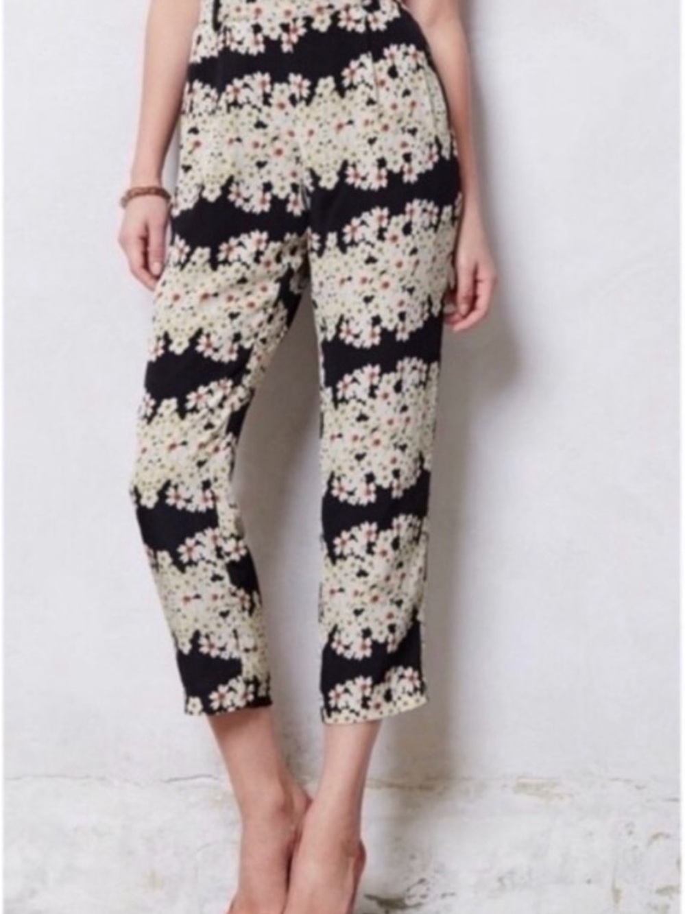 Anthropologie Daisy Silk-lined Pants